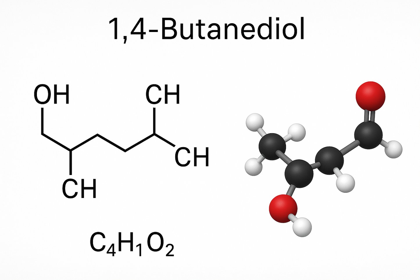1,4-butanediol molecular structure