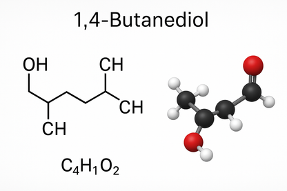 1,4-butanediol molecular structure